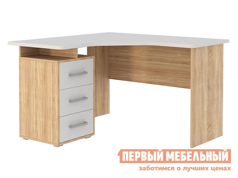 Письменный стол  Лайт-2 Дуб Сонома / Белый