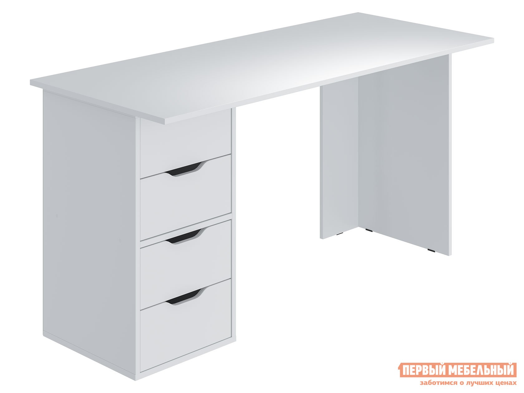 Письменный стол  Юнит Белый, 1 тумба