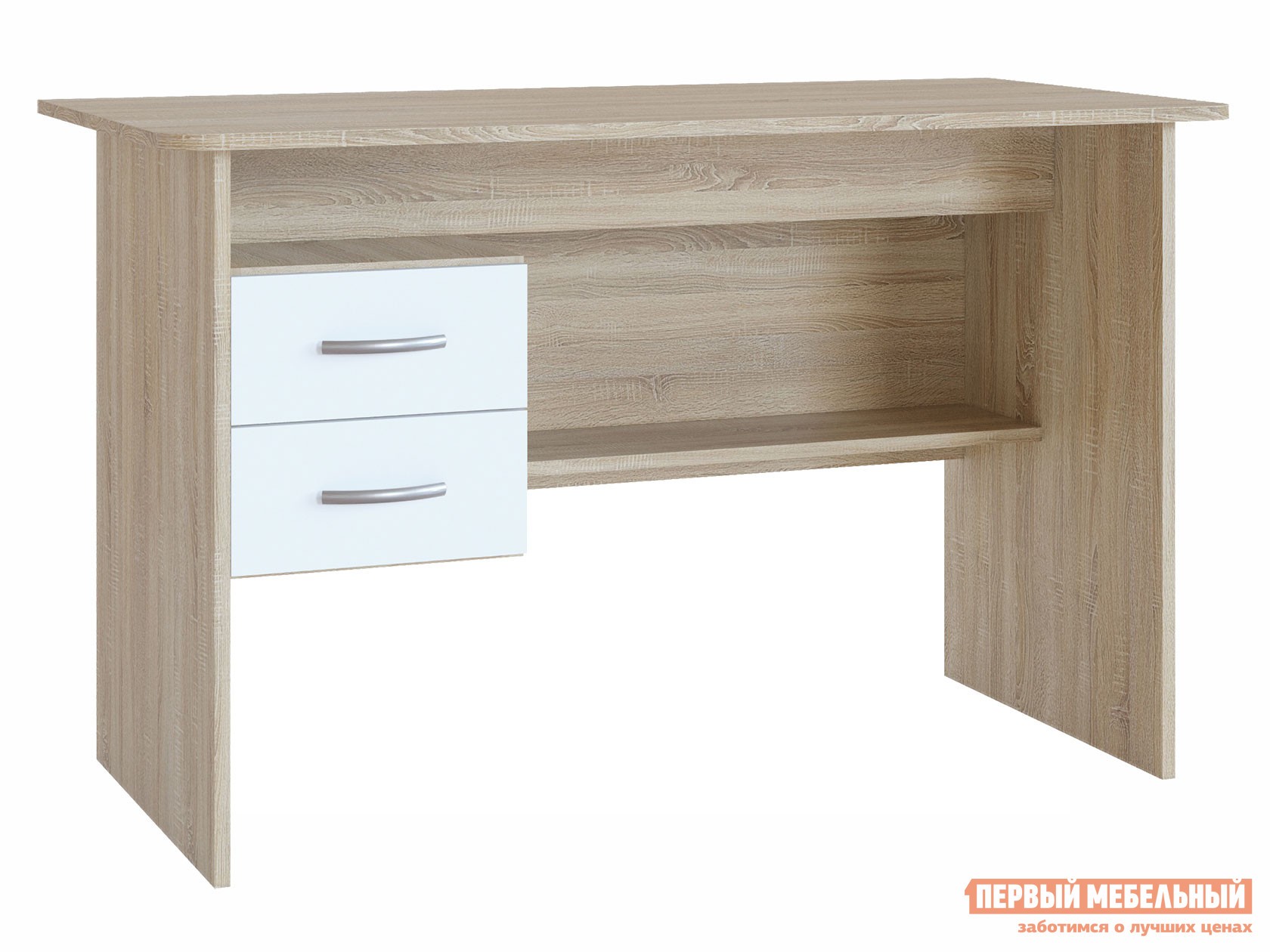 Письменный стол  СПМ-07.1 Дуб Сонома / Белый