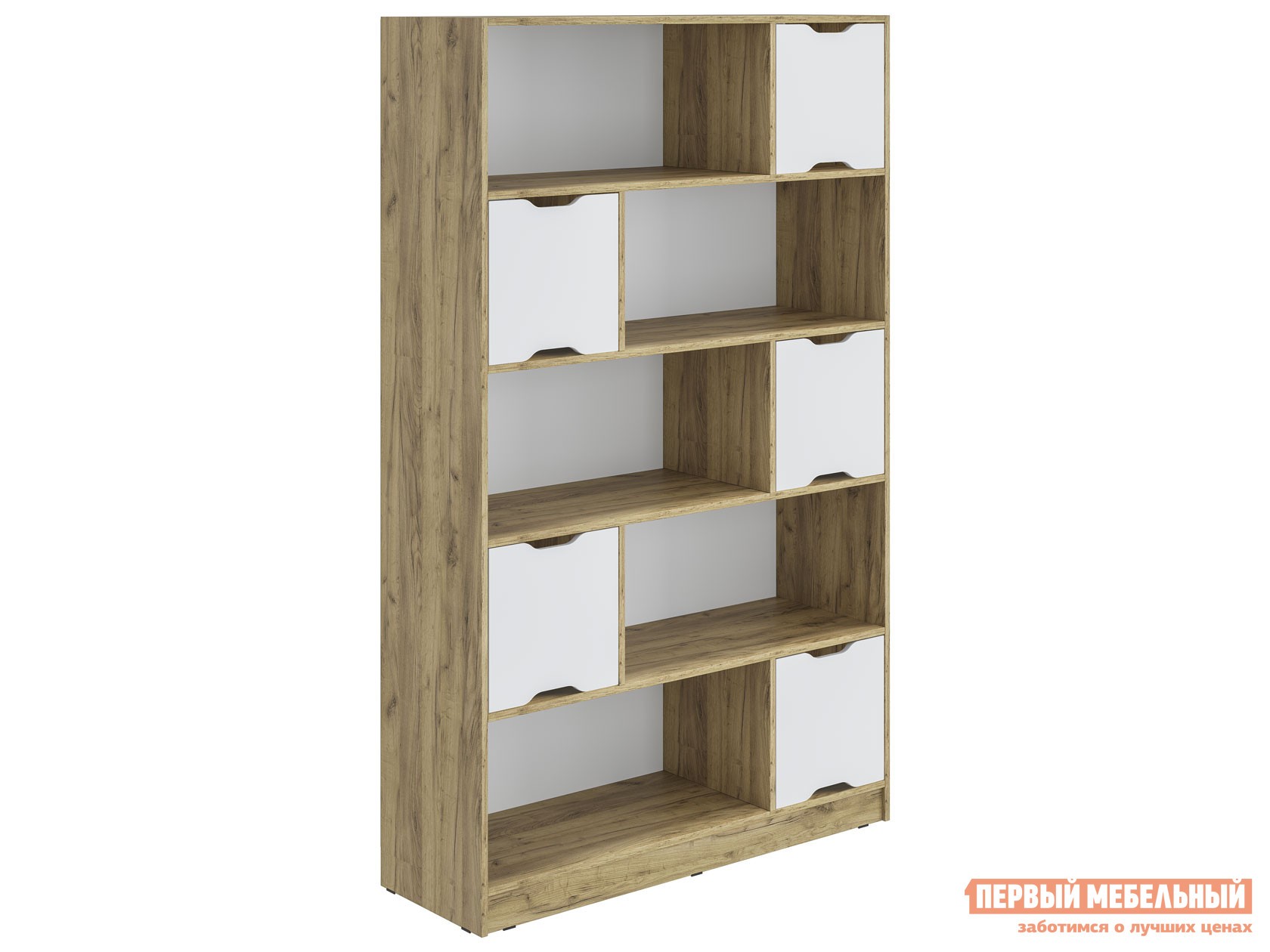 Стеллаж  Юнит Дуб Крафт, С дверцами