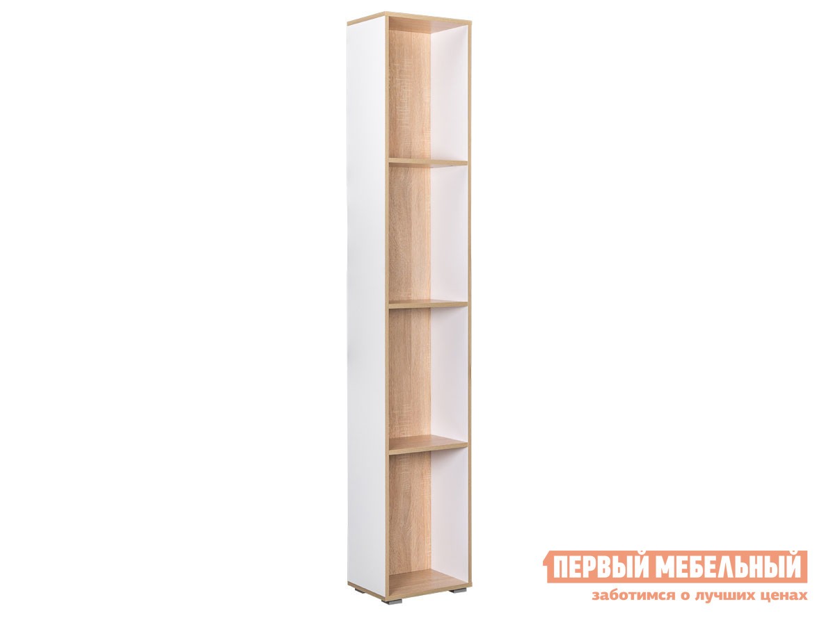 Стеллаж  Куба Дуб Сонома / Белый