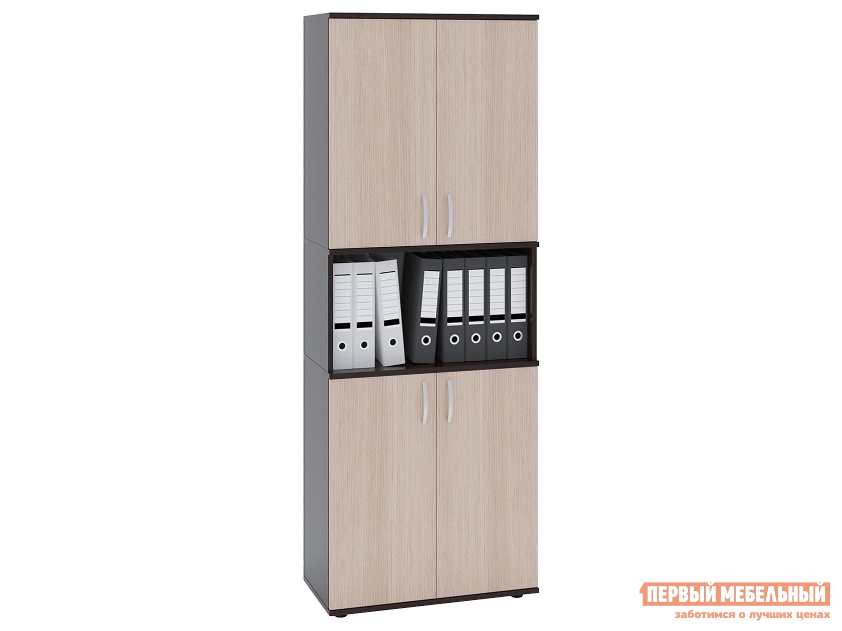 Стеллаж  ШУ-22 Венге / Беленый дуб