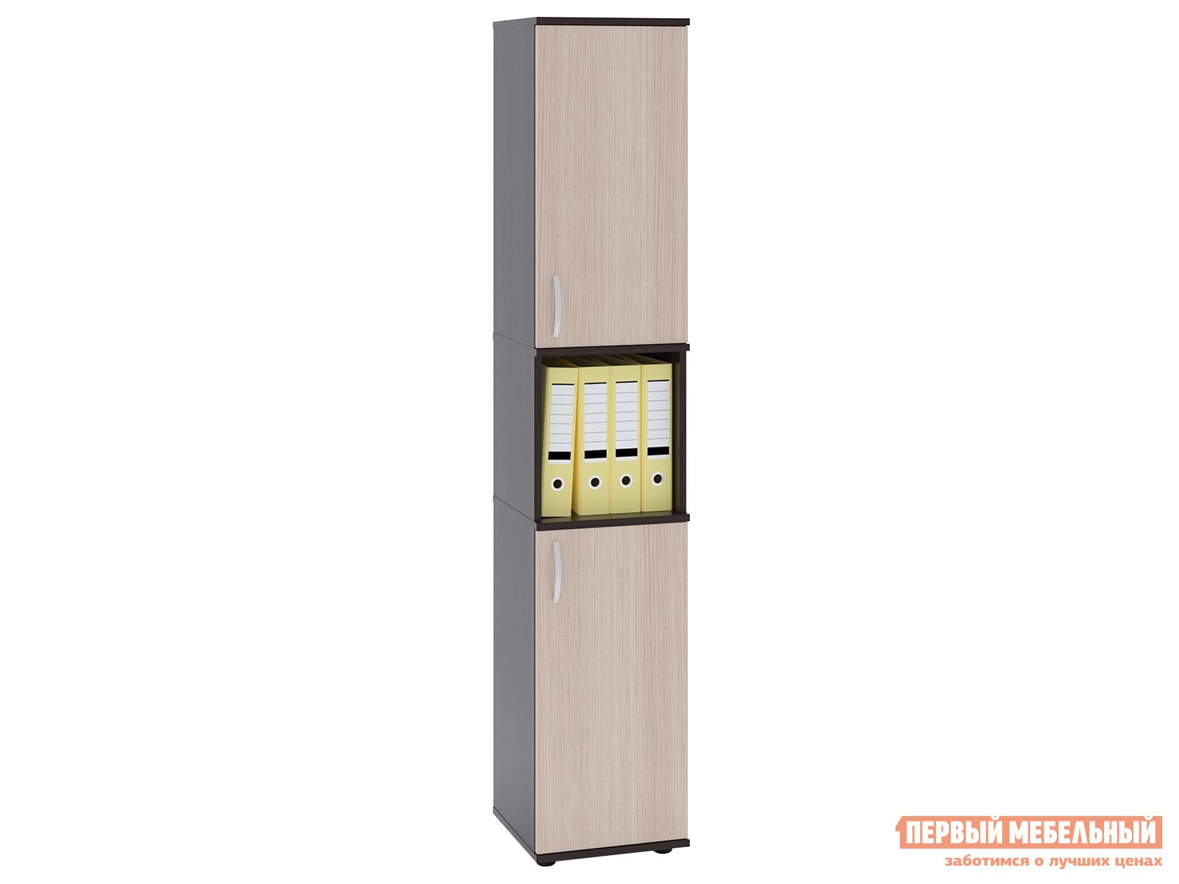 Стеллаж  ШУ-12 Венге / Беленый дуб