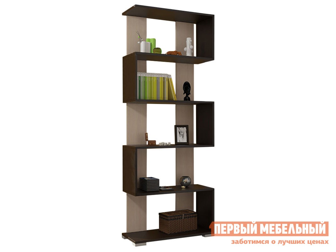 Стеллаж  Стиль 2 Венге / Дуб Молочный