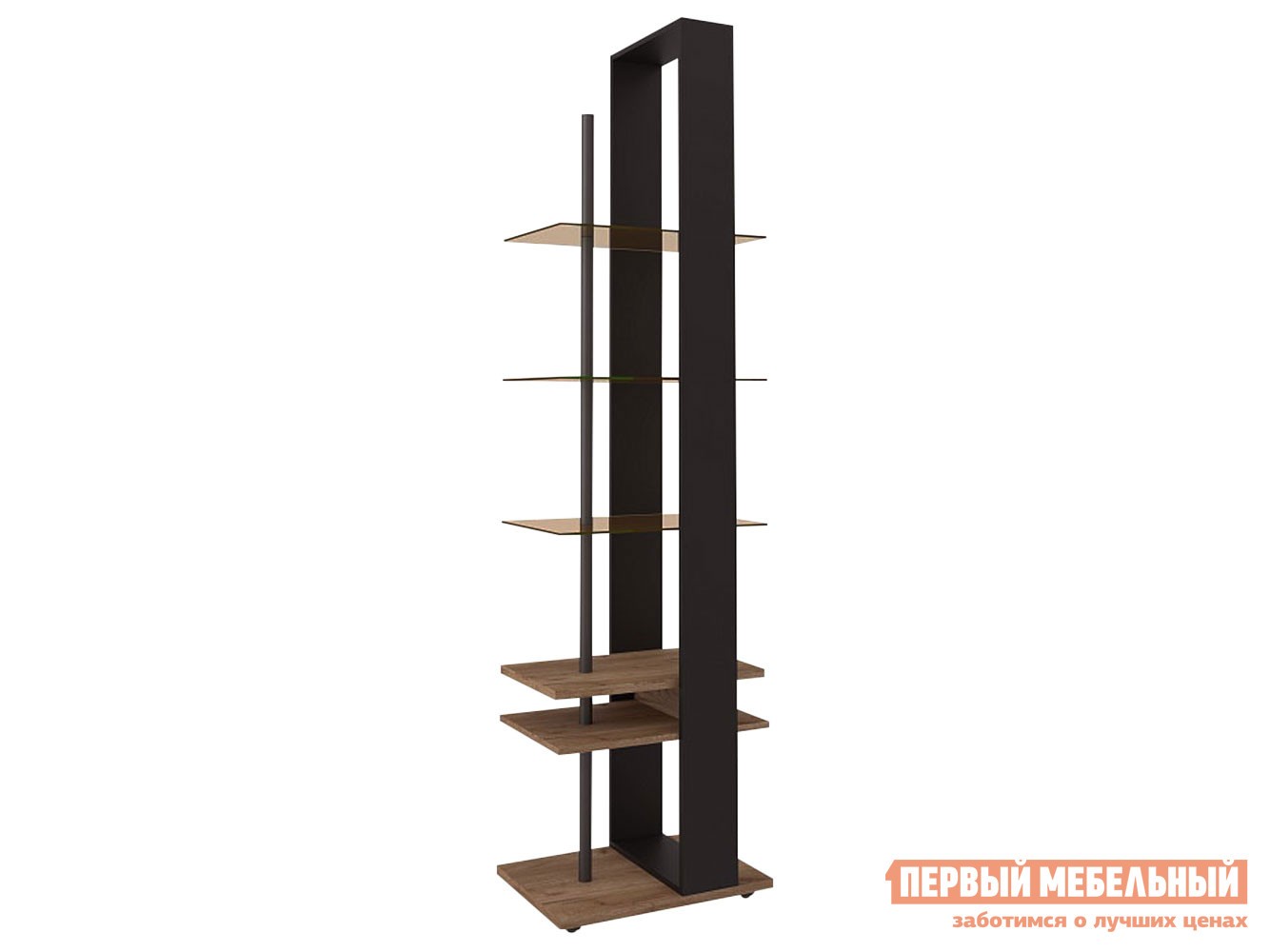 Стеллаж  Nature 25 Дуб табачный Craft / Черный