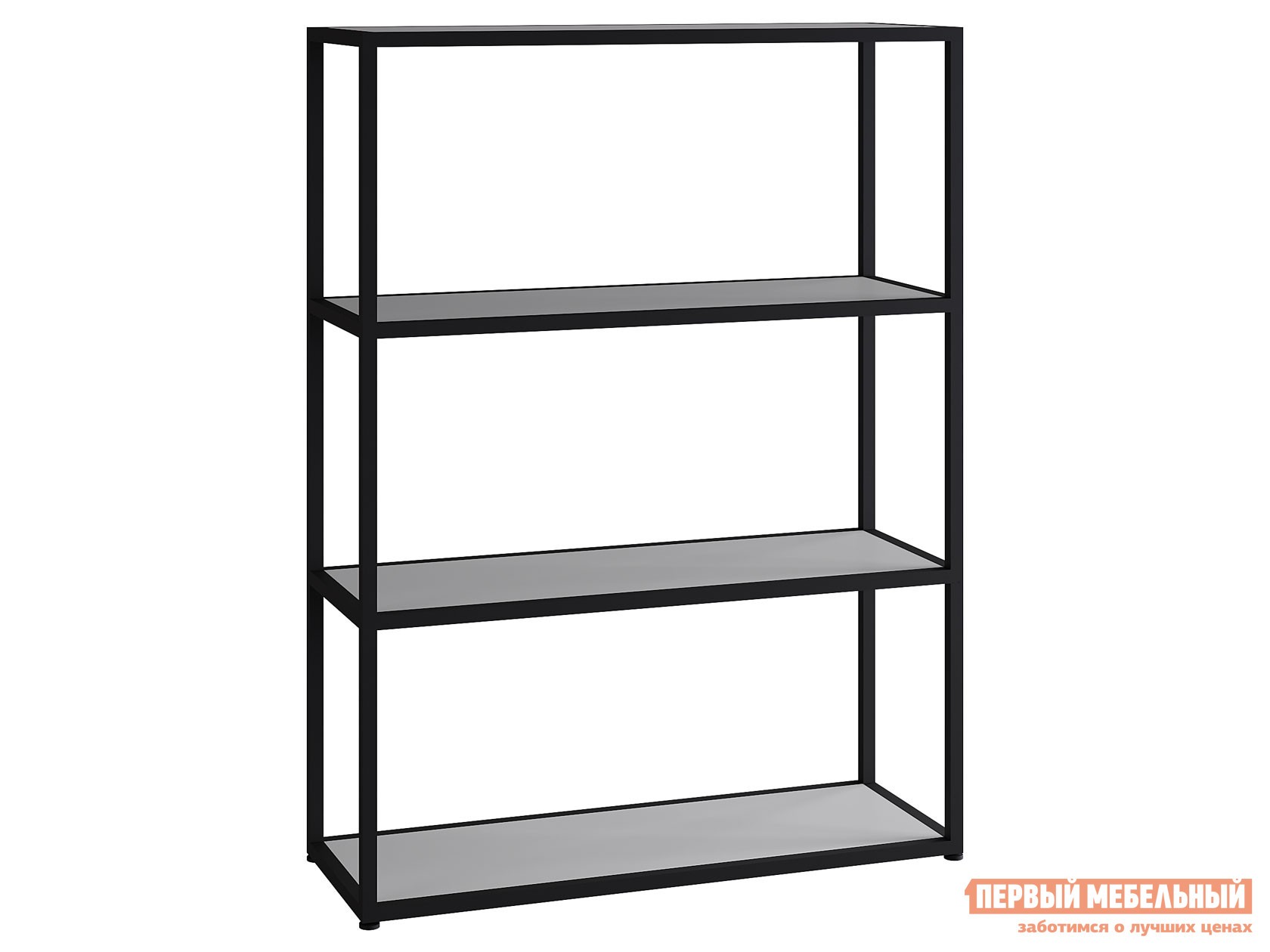 Стеллаж  Лофт 4 Серый / Черный, металл