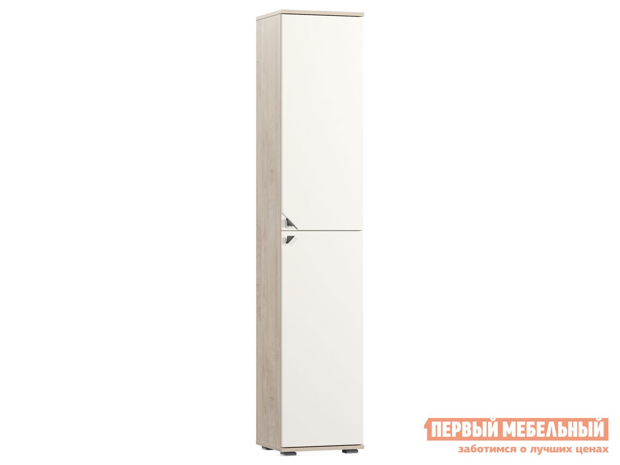 Стеллаж  Бостон 13.154 Дуб Эндгрейн элегантный / Милк Рикамо софт