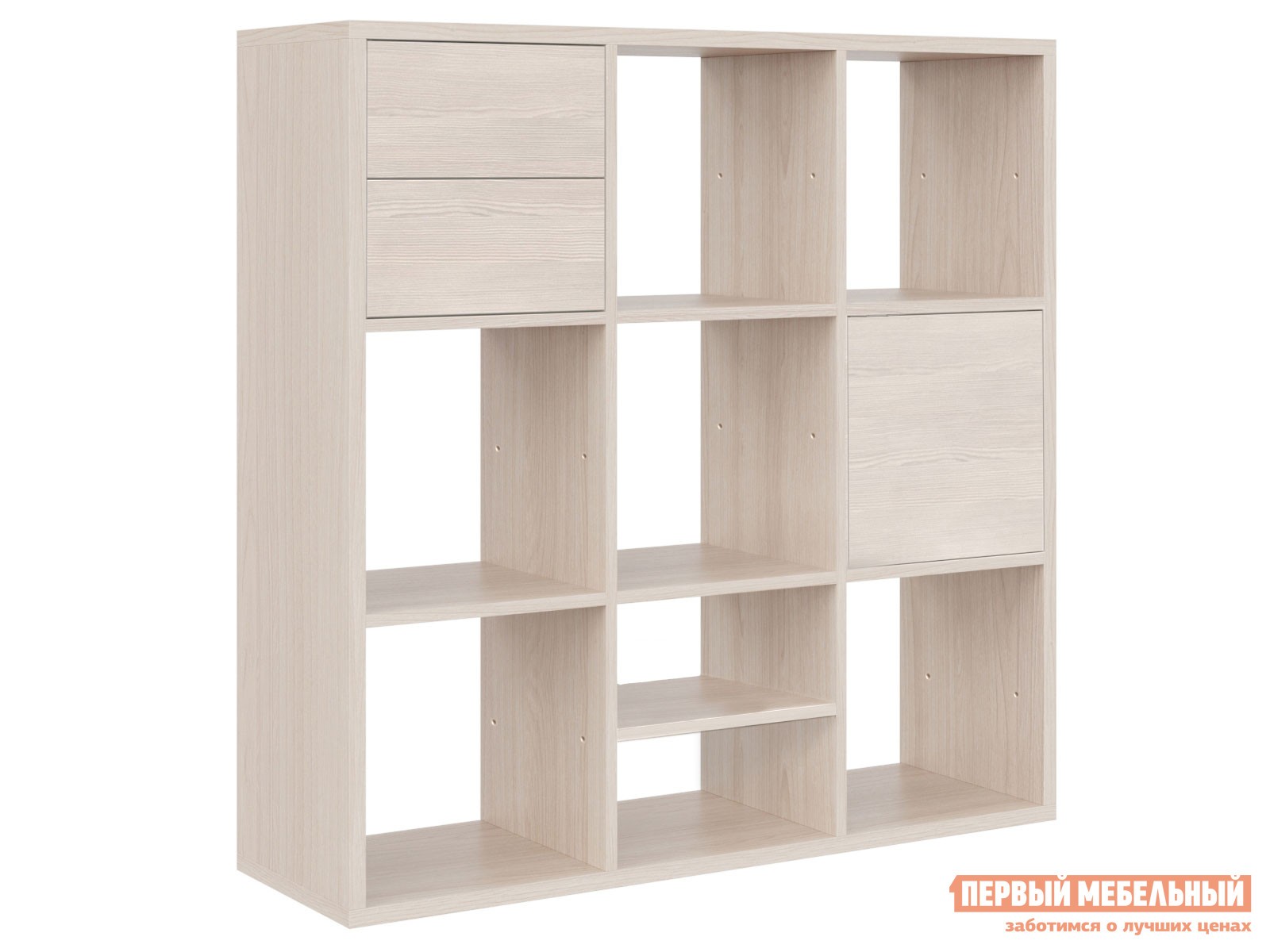 Стеллаж  Микс 9 Ясень Шимо светлый