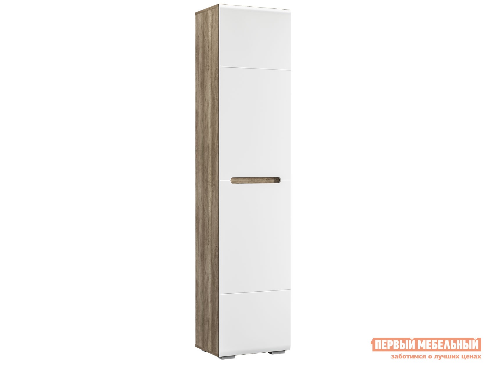 Распашной шкаф  Наоми Дуб Каньон / Белый глянец
