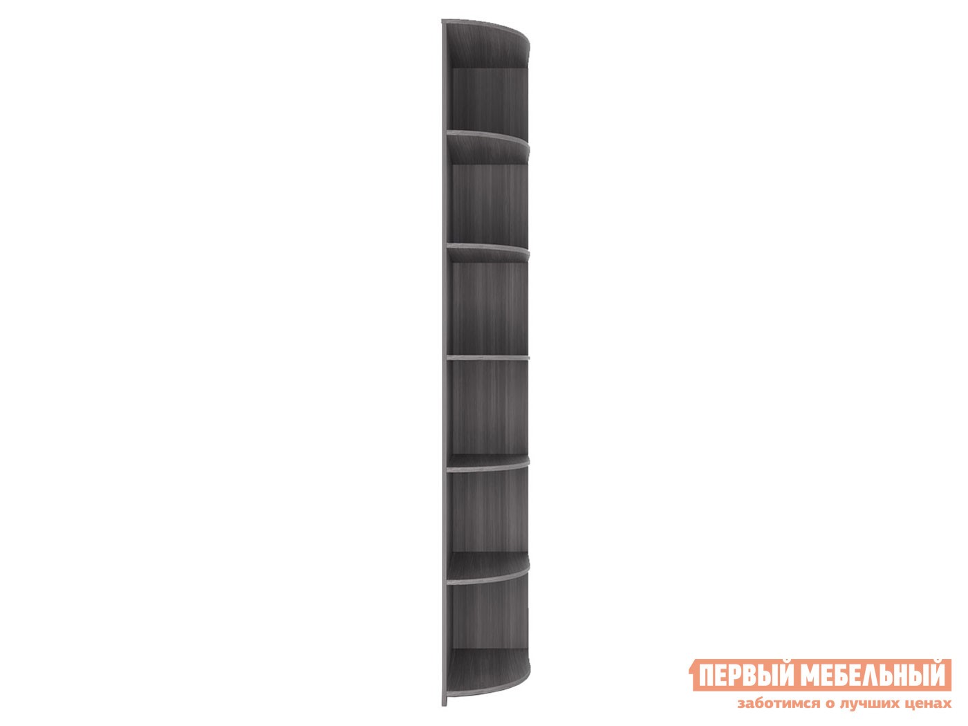 Стеллаж  Парма НЕО Лиственница темная / Экокожа дила