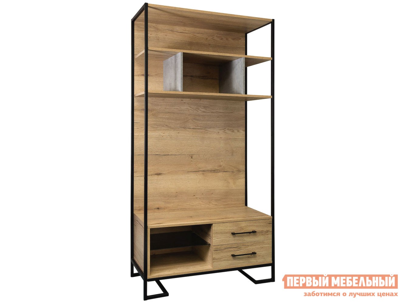 Стеллаж  Лофт Дуб натуральный, Стандарт