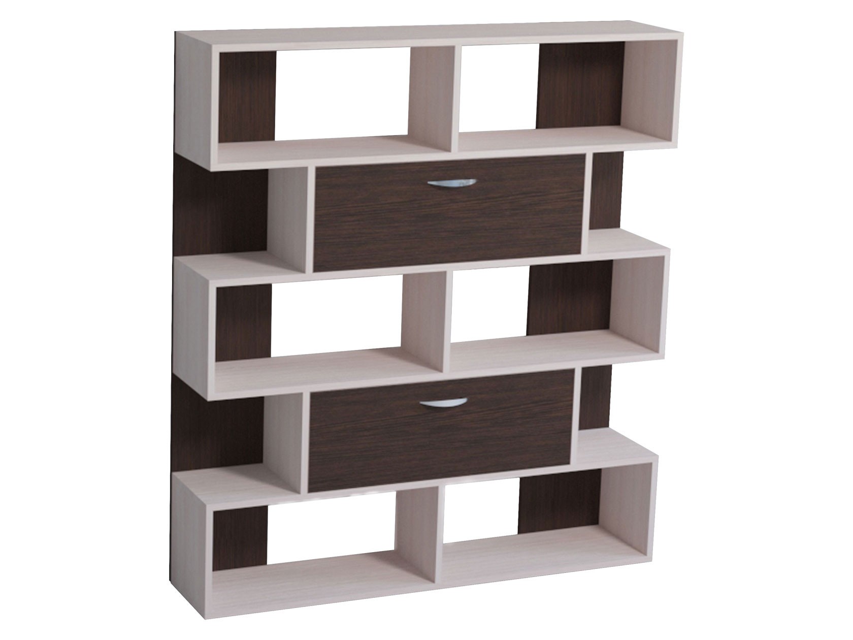 Стеллаж  Асти Венге светлый / Венге темный