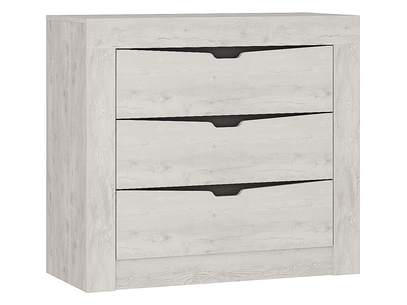 Комод  Леон Бетон Пайн светлый / Графит