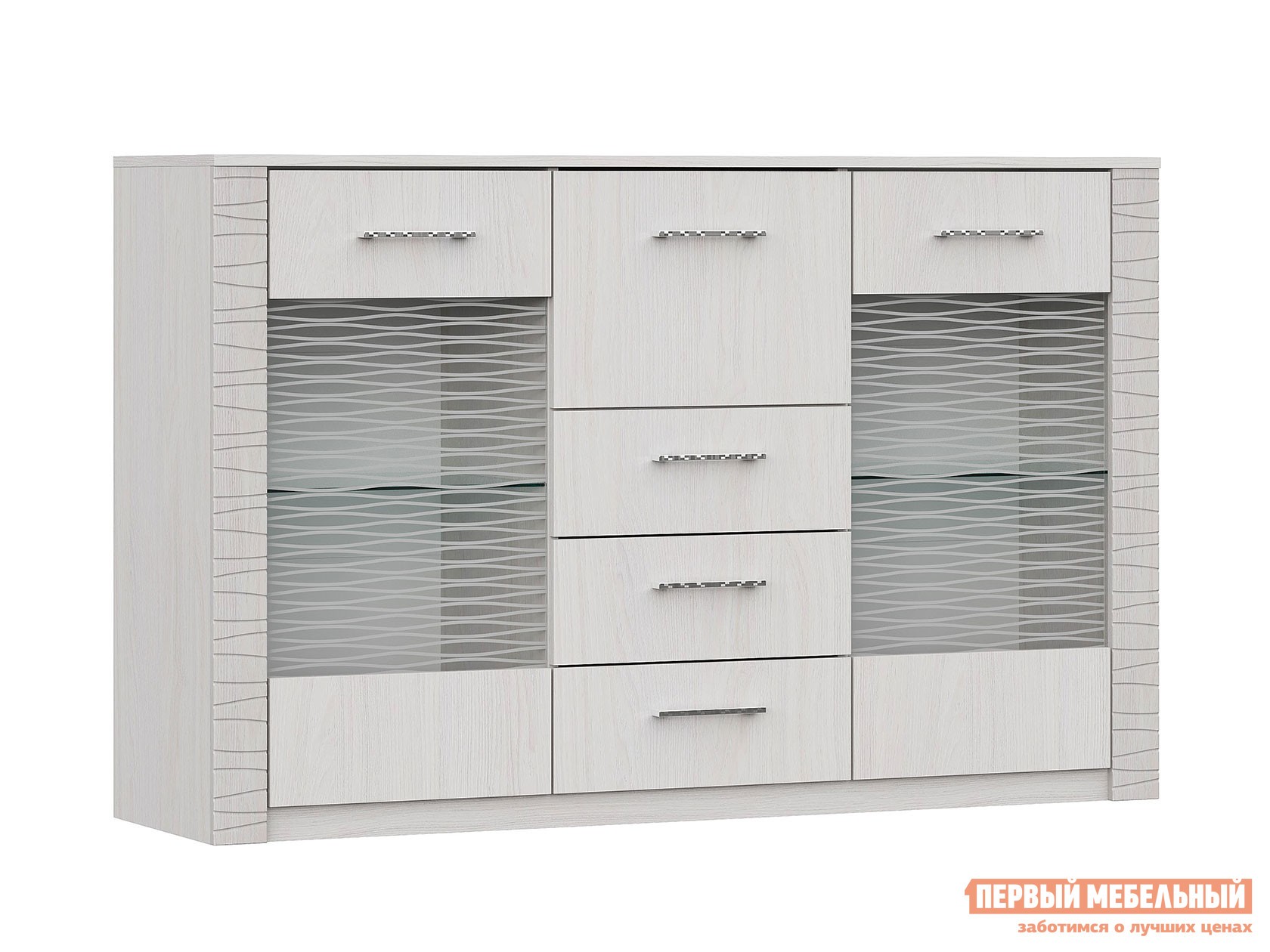 Комод  Гамма Ясень Анкор светлый / Сандал светлый