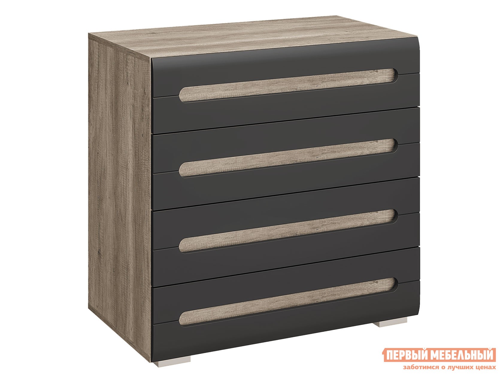 Комод  Наоми Лайт Дуб Каньон / Графит нубук
