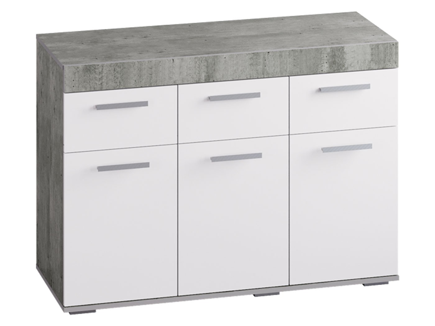Комод  Инстайл Метрополитан грей / Белый