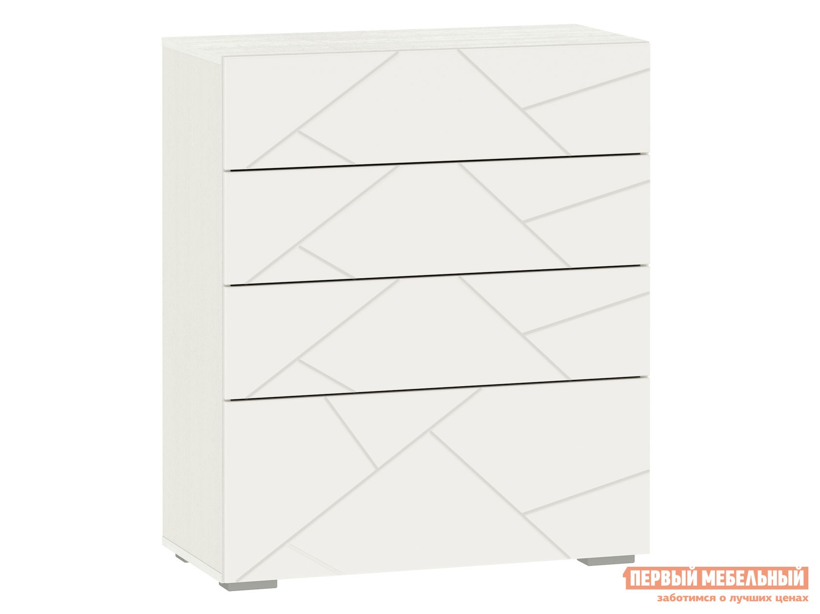 Комод  Суммит Меренга / Белый текстурный