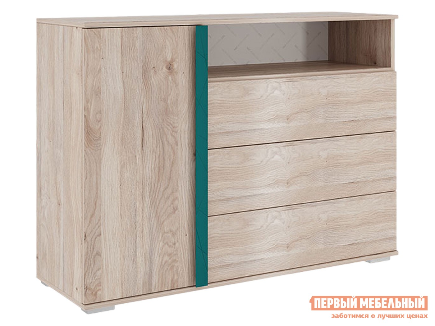 Комод  Лайк Дуб Мария / Изумруд