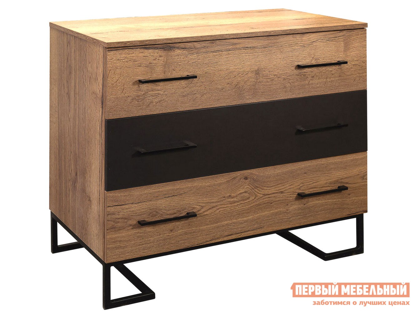 Комод  Лофт Дуб Табак / Графит