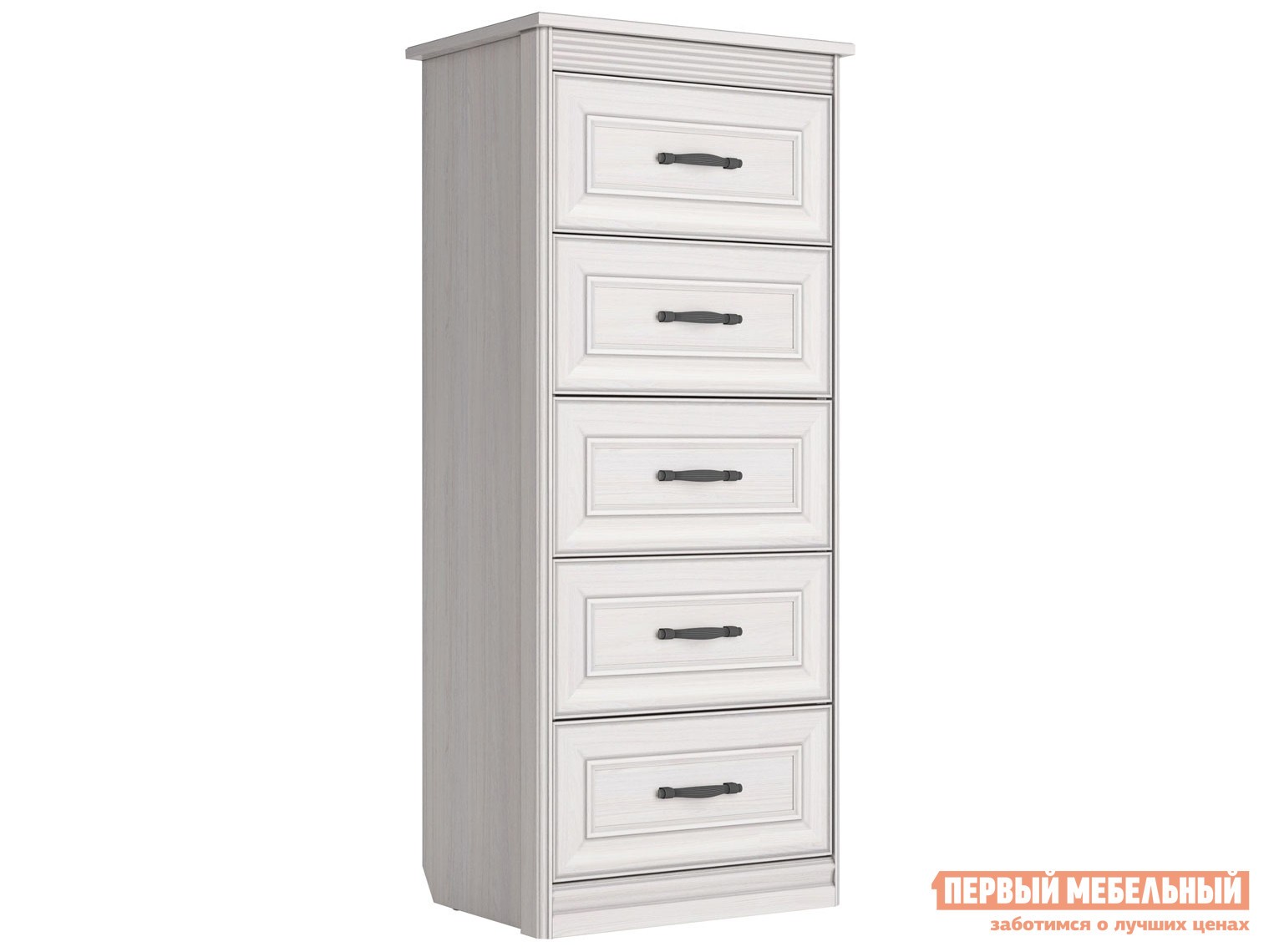 Комод  Неаполь Ясень Анкор светлый / Патина серебро