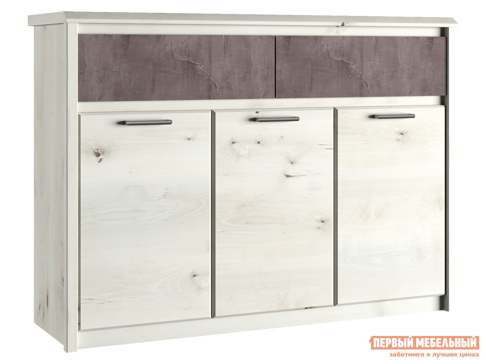 Комод  Бьерк Ольха полярная / Оникс