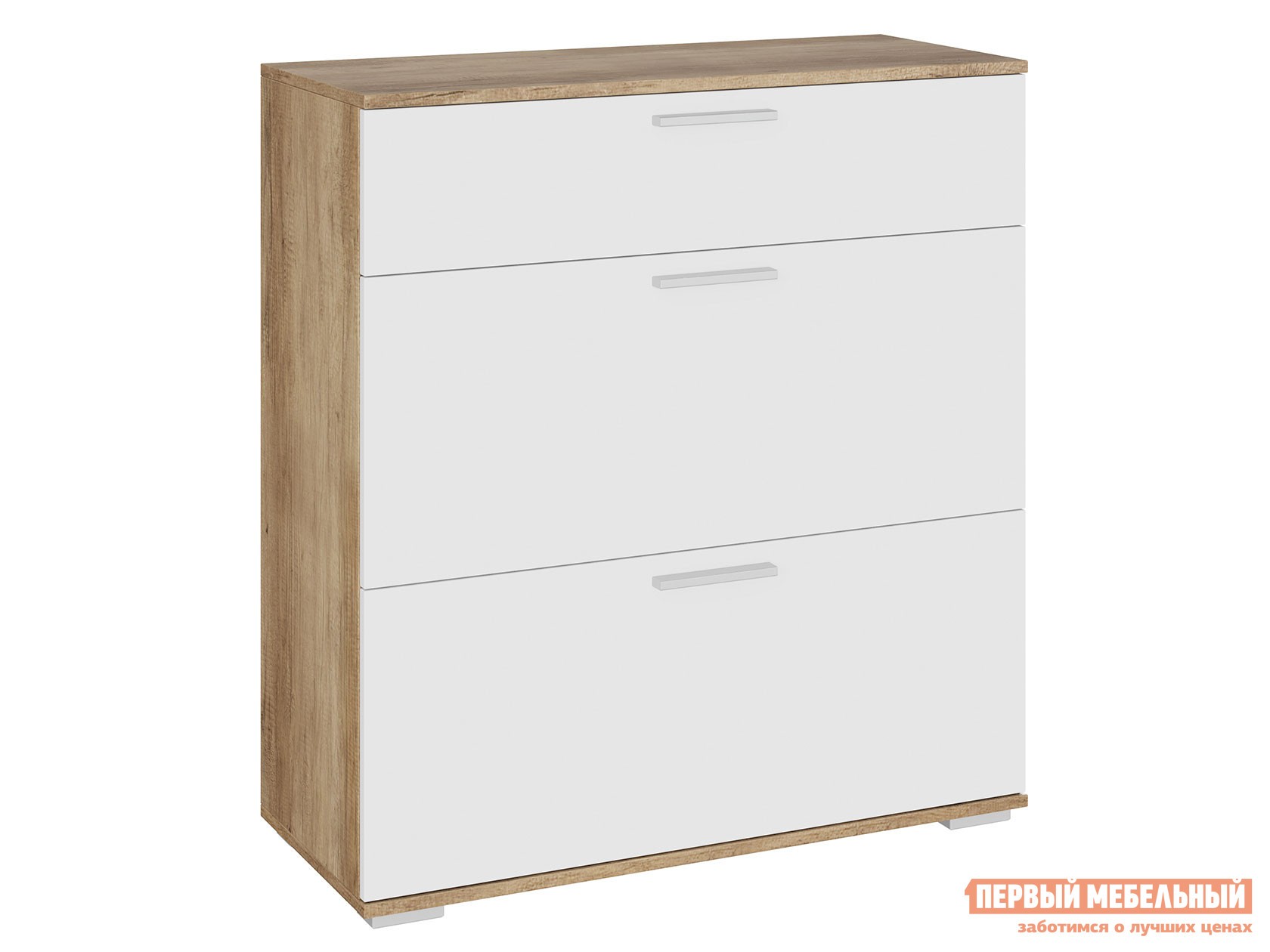 Комод  Лейла Дуб Каньон / Белый