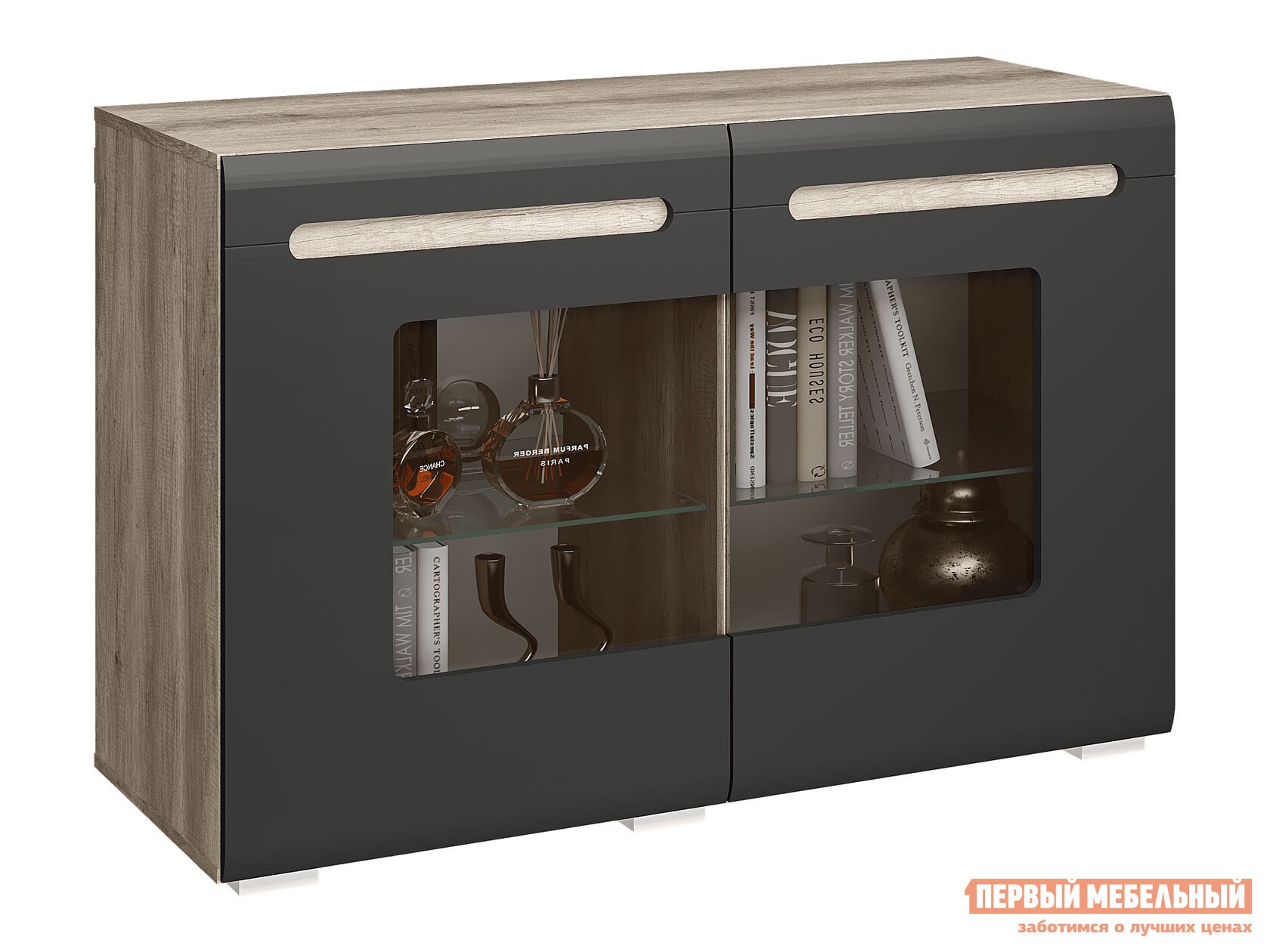 Комод  Наоми Лайт Дуб Каньон / Графит нубук