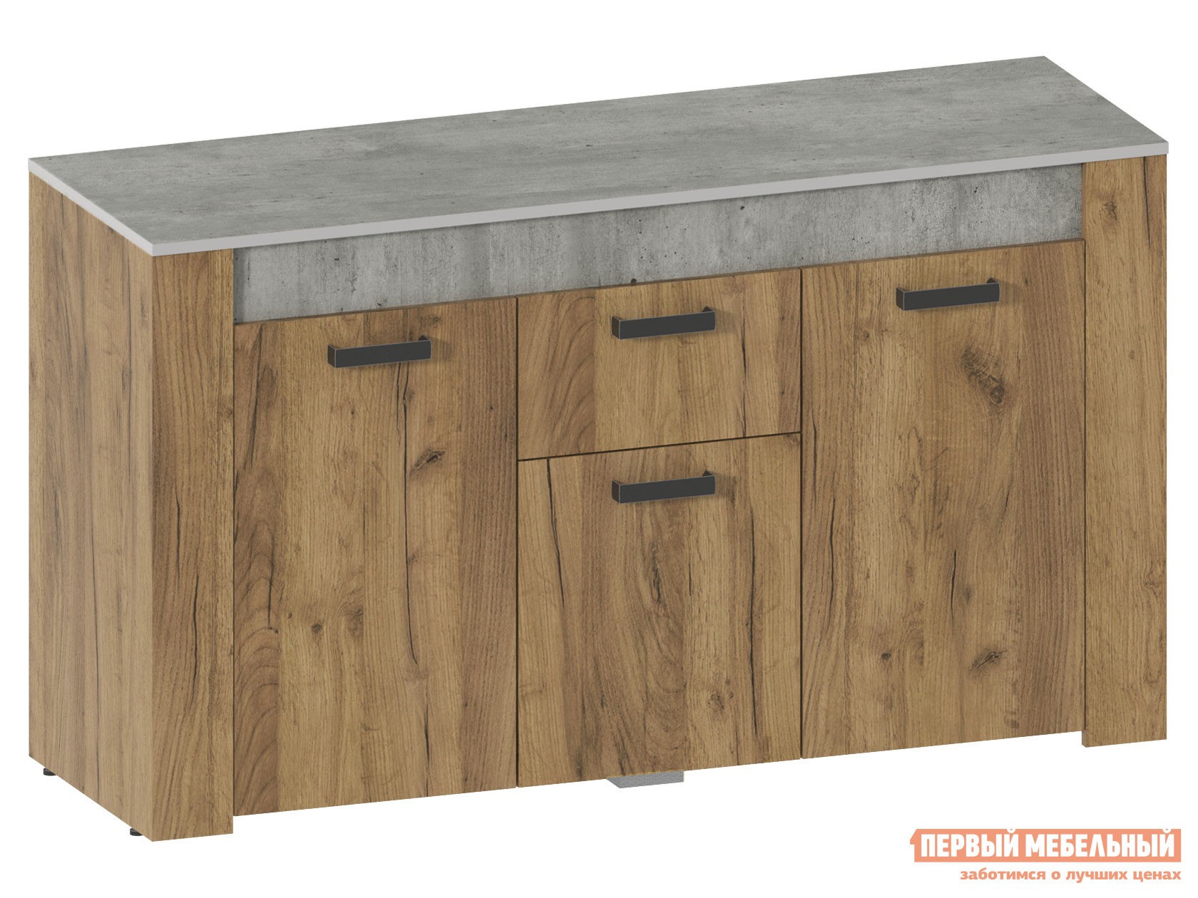 Комод  Трамп Дуб Крафт / Метрополитан Грей