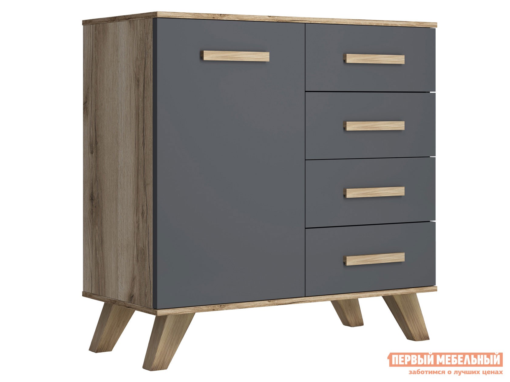 Комод  Вега Скандинавия Дуб Каньон / Силк флай