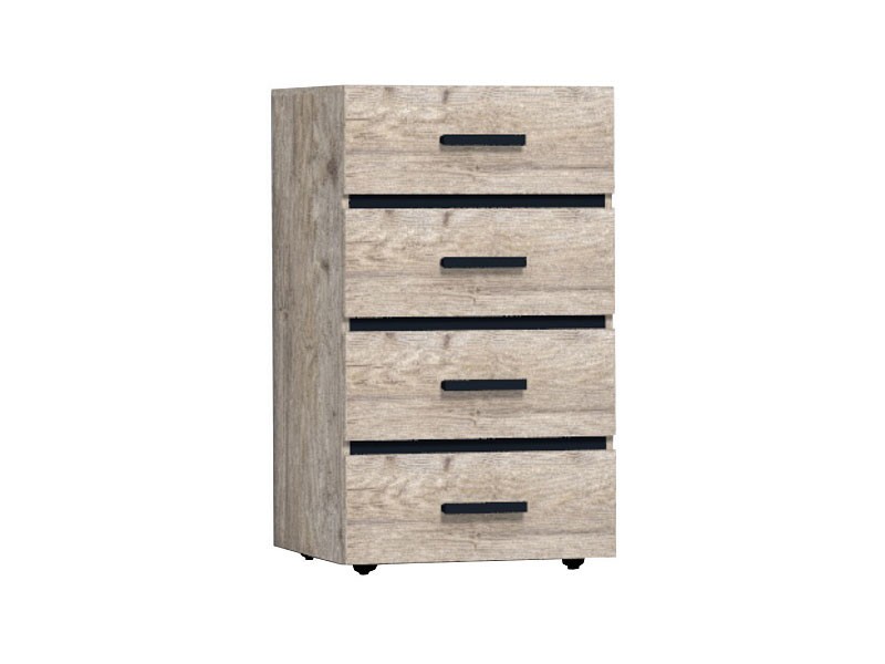 Комод  Натура Гаскон Пайн / Черный