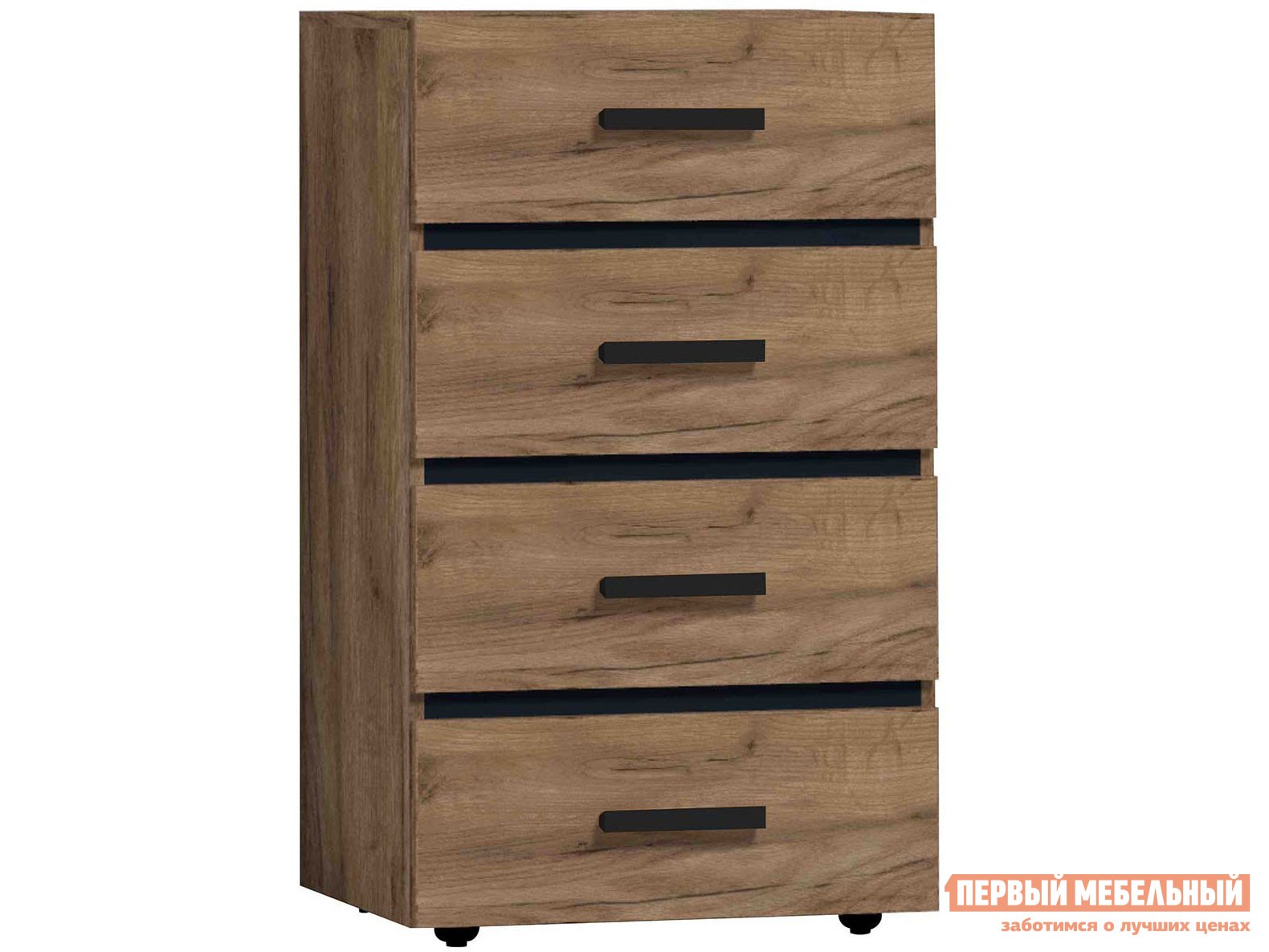 Комод  Натура Дуб табачный Craft / Черный