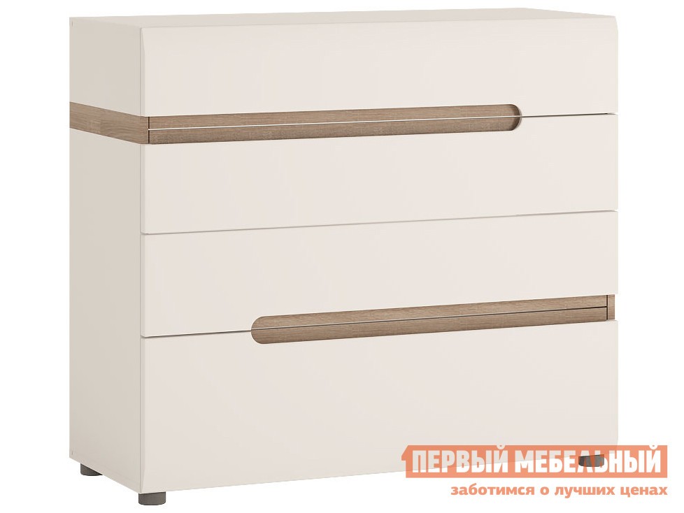 Комод  Линате Белый / Сонома трюфель