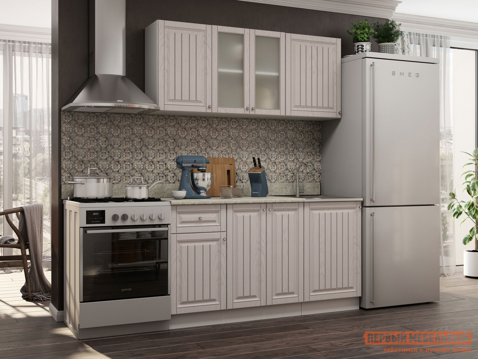 Кухонный гарнитур  Хозяюшка 150 см Мускат