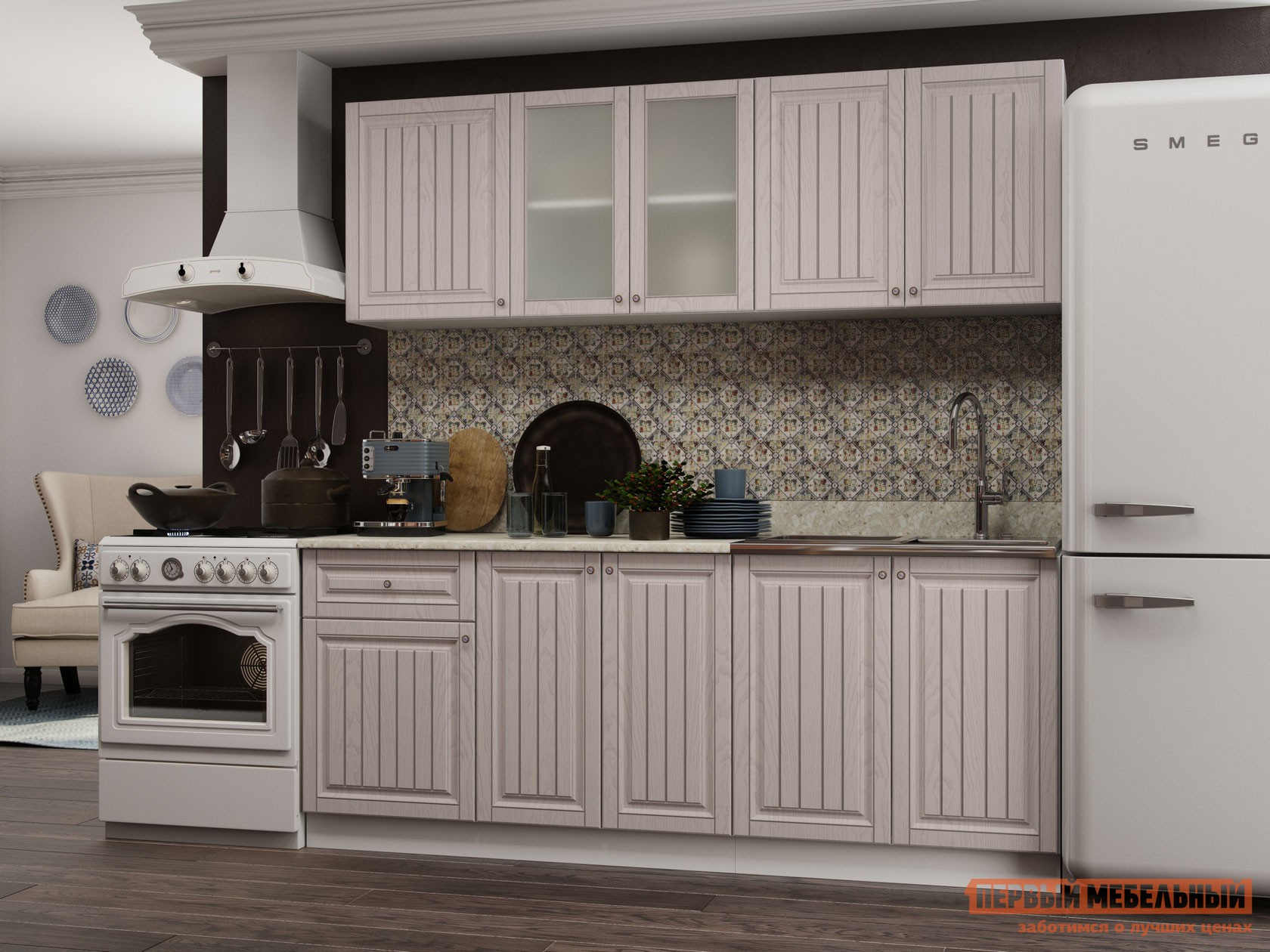 Кухонный гарнитур  Хозяюшка 200 см Мускат