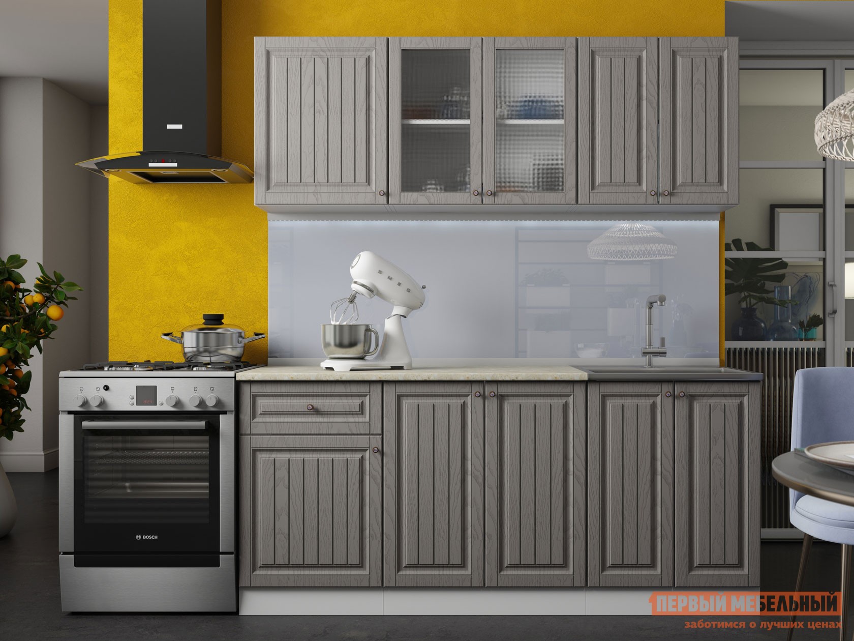 Кухонный гарнитур  Хозяюшка 180 см Трюфель