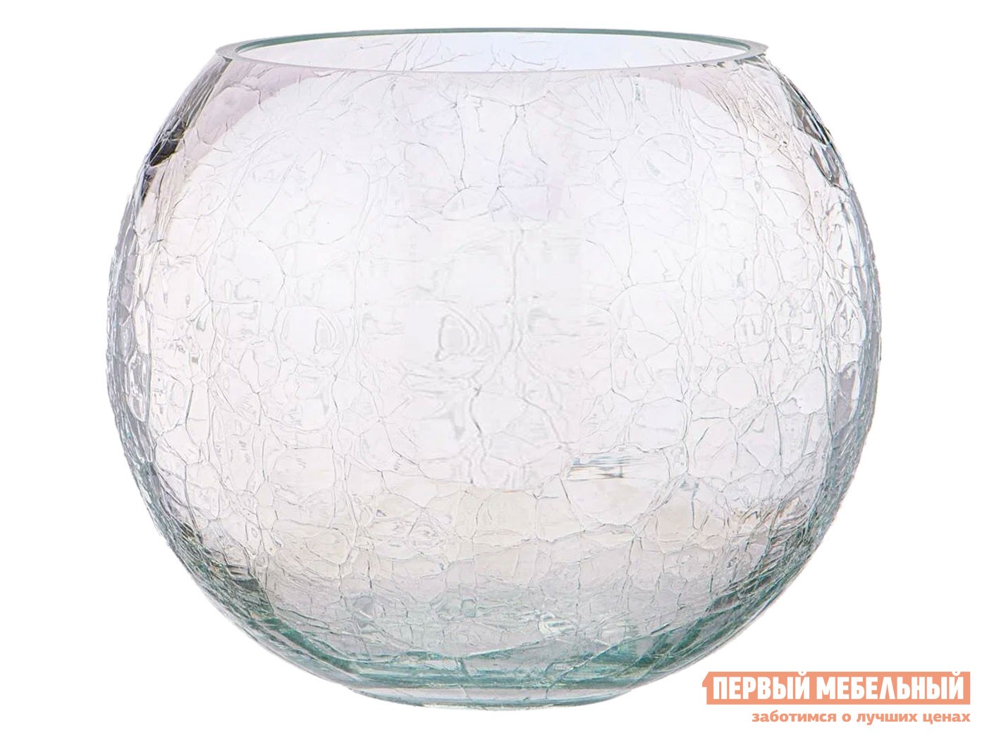 Ваза  Cracle White Прозрачный, стекло
