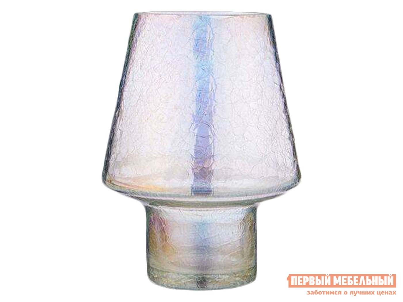 Ваза  Gala Cracle White Прозрачный, стекло