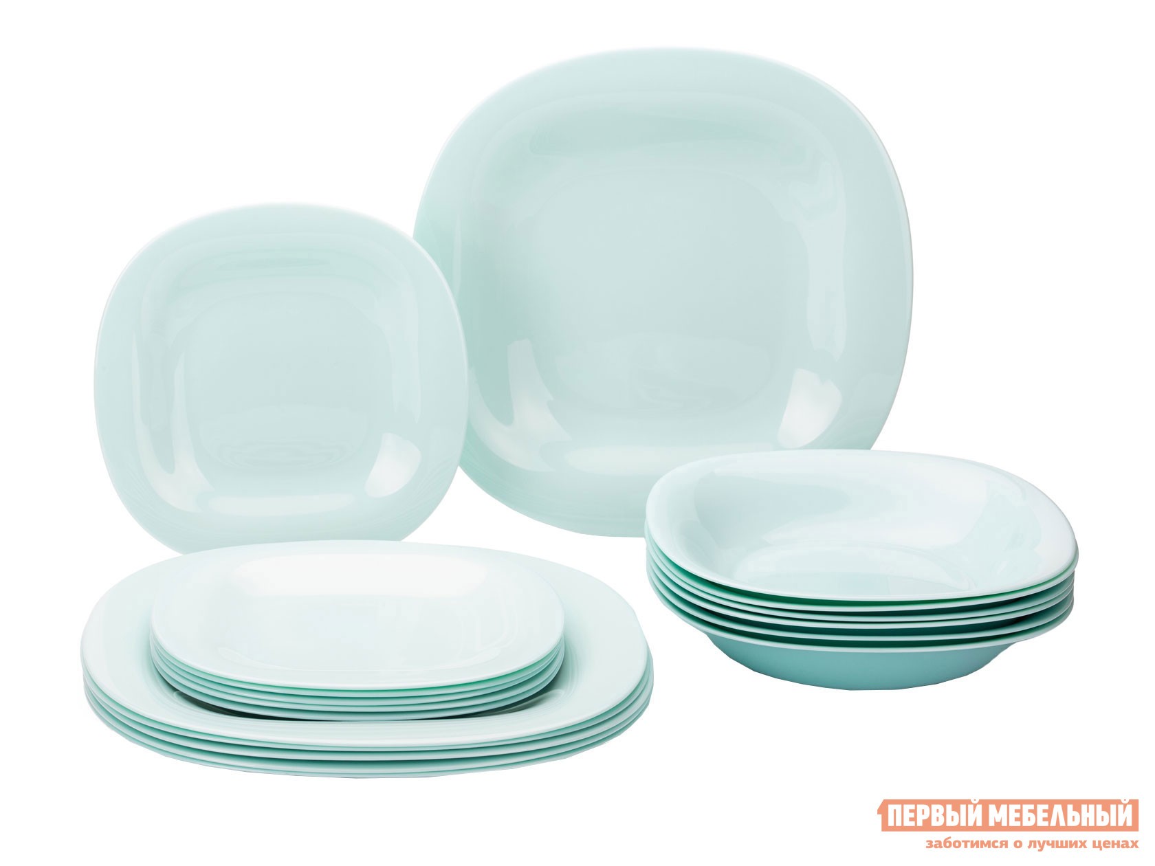 Комплект столовой посуды  Карин 18 предметов Стекло