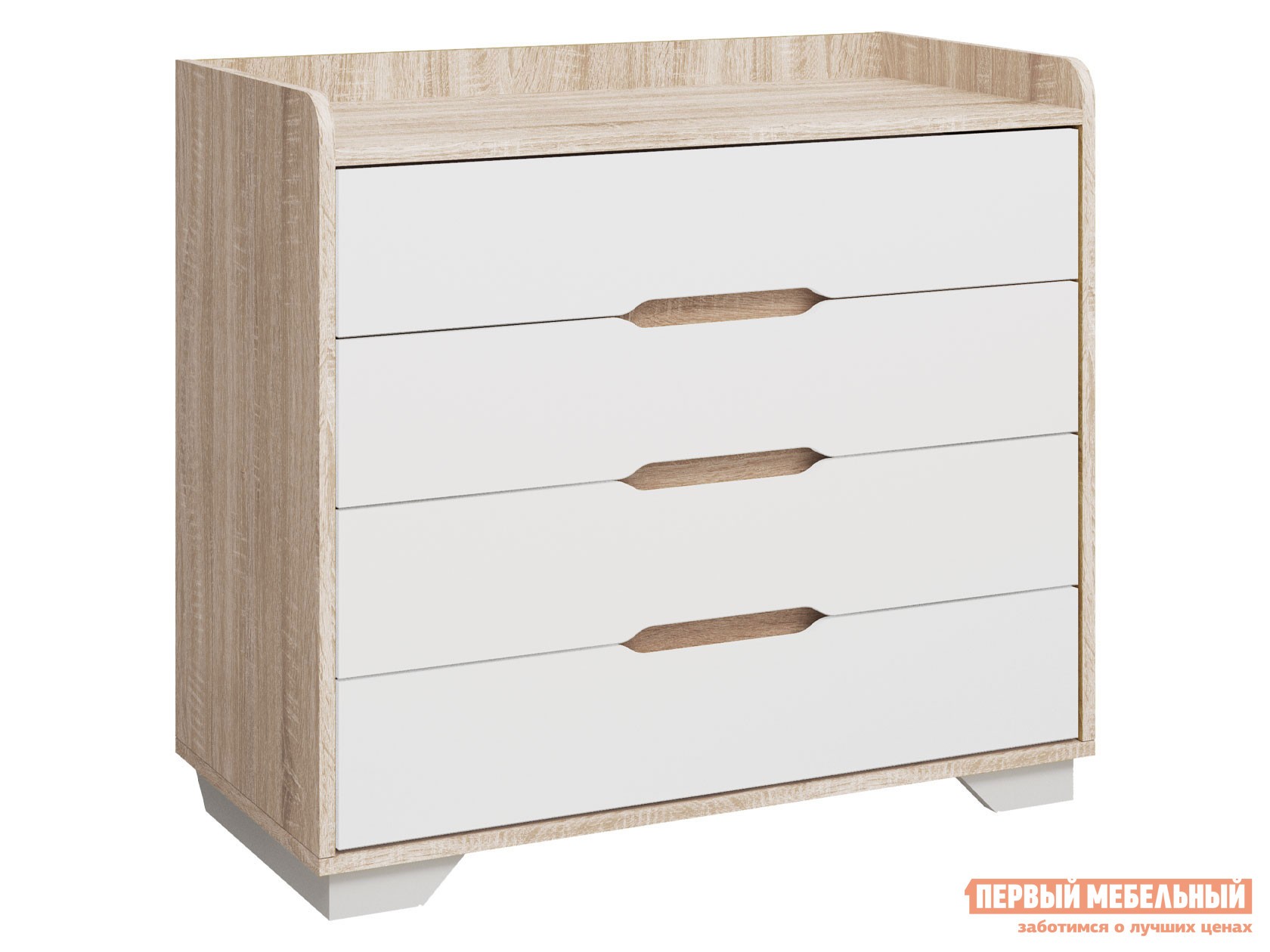 Детский комод  Орландо Дуб Сонома / Белый