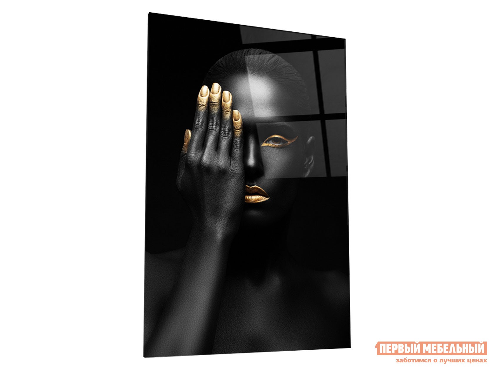 Картина  Золотая девушка Стекло