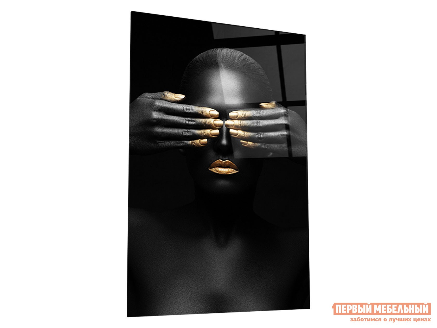 Картина  Золотая девушка Стекло