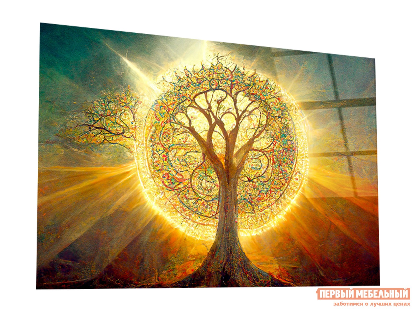 Картина  Огненное дерево Стекло