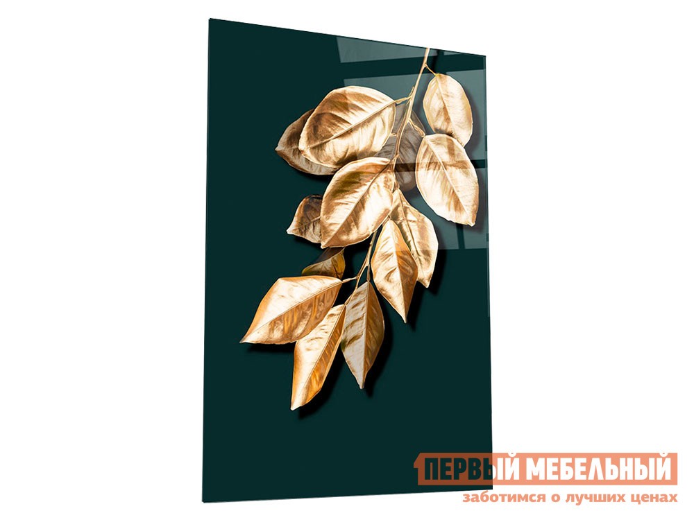 Картина  Большие вишневые листики Стекло