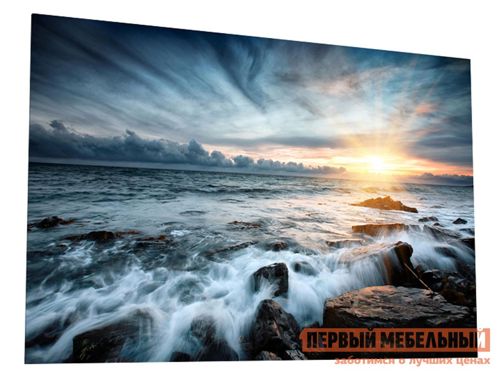 Картина  Закат на море Стекло