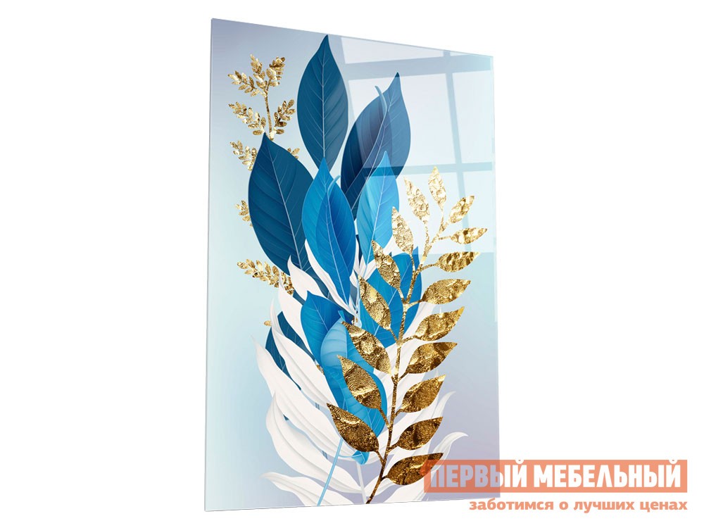 Картина  Листики Стекло