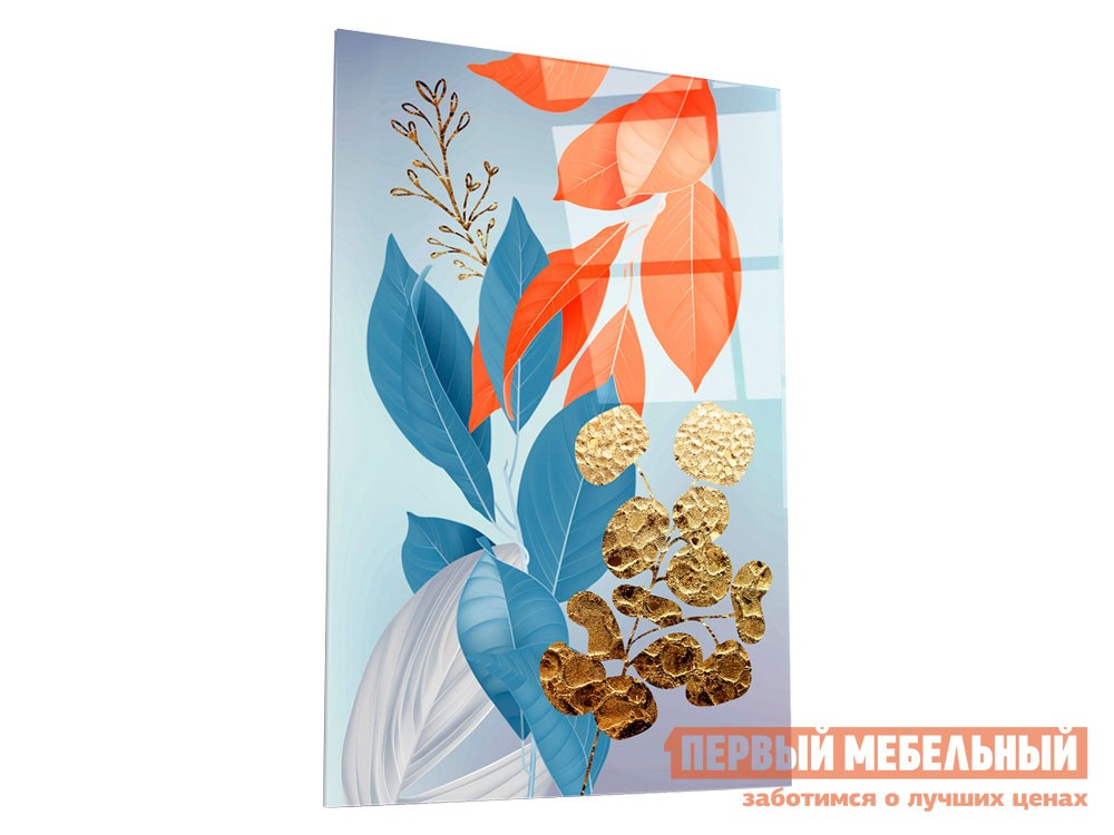 Картина  Листики Стекло