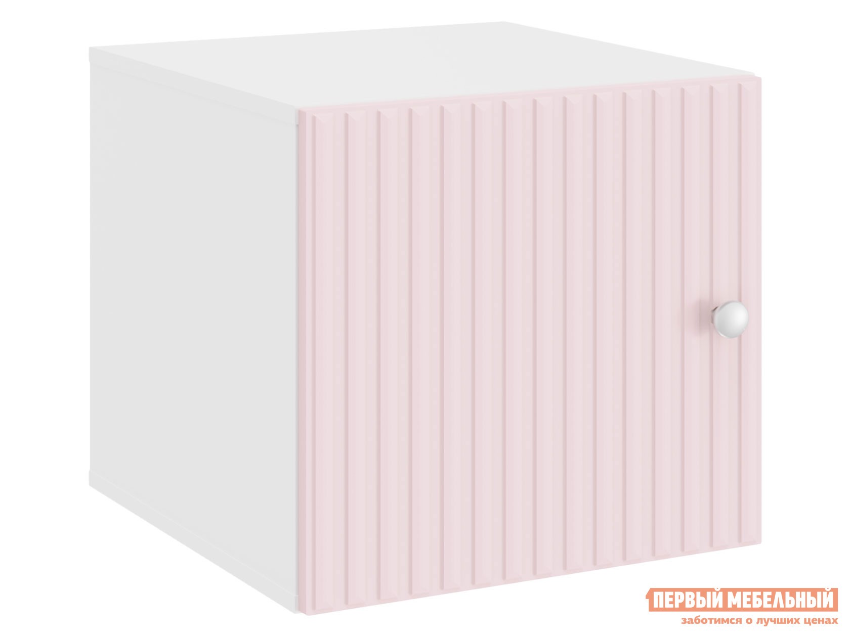 Детская полка  Алиса Розовый / Белый, С дверцей