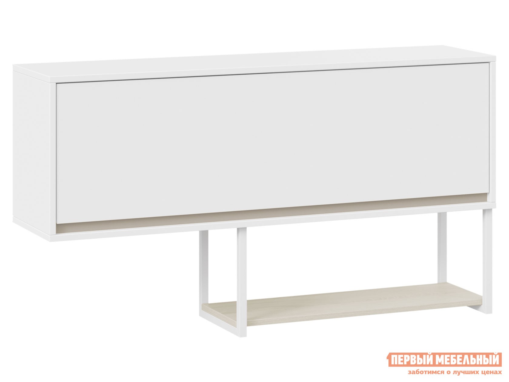 Детская полка  Сканди Дуб Гарден / Белый / Глиняный серый