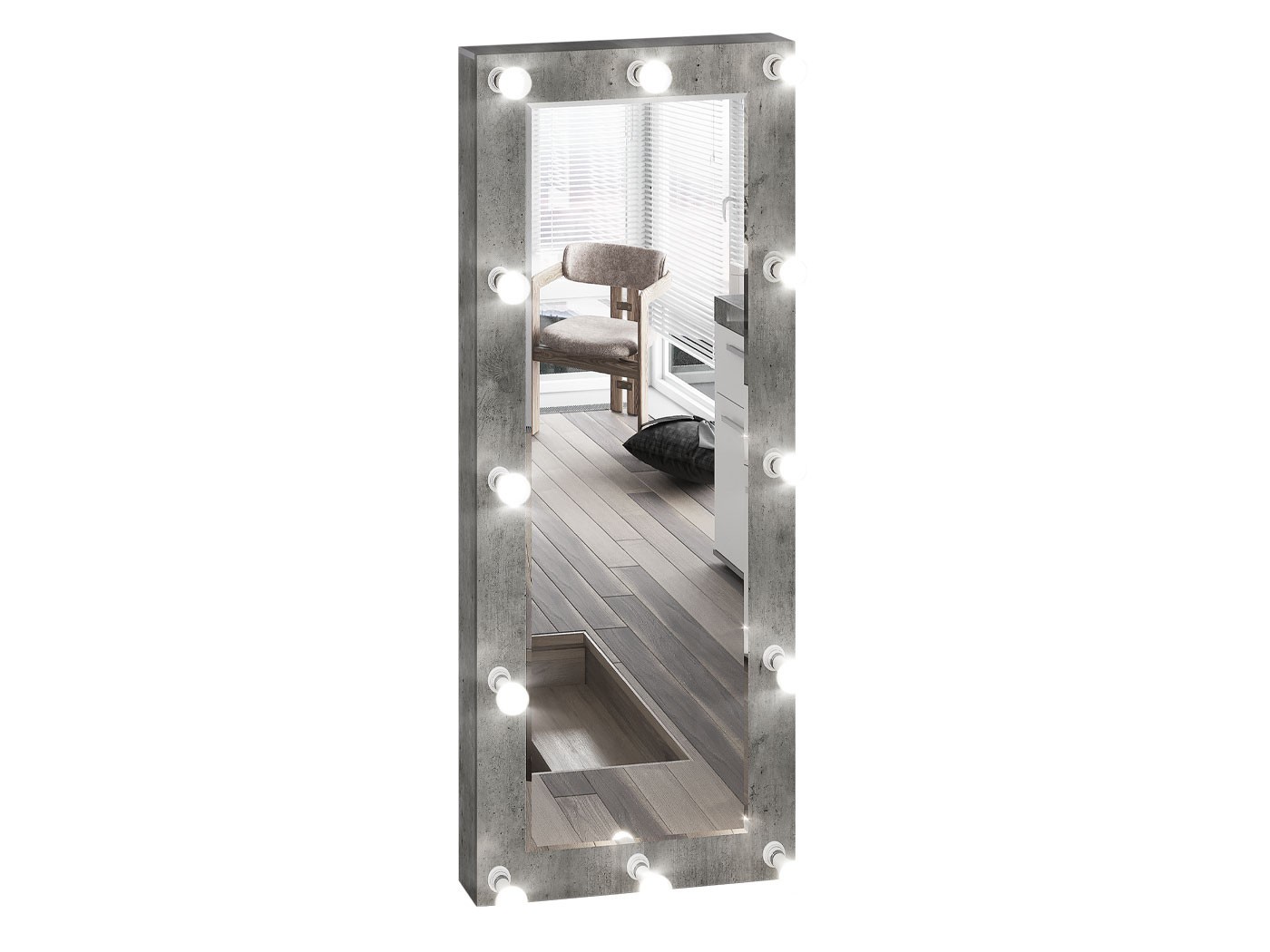 Настенное зеркало  Инстайл Метрополитан грей