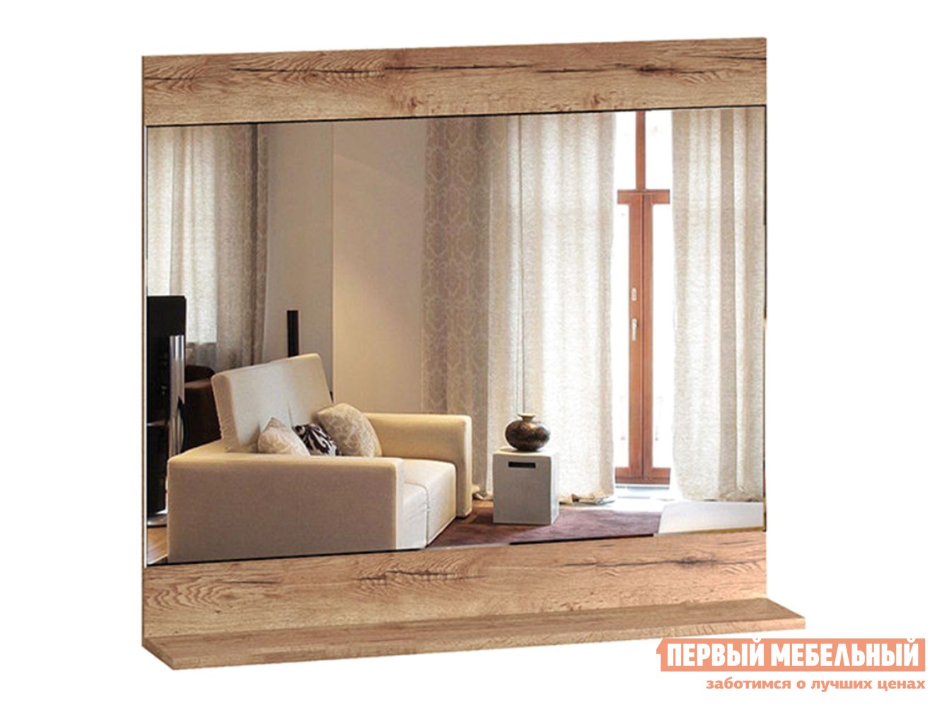 Настенное зеркало  Ханна Дуб Галифакс Табак